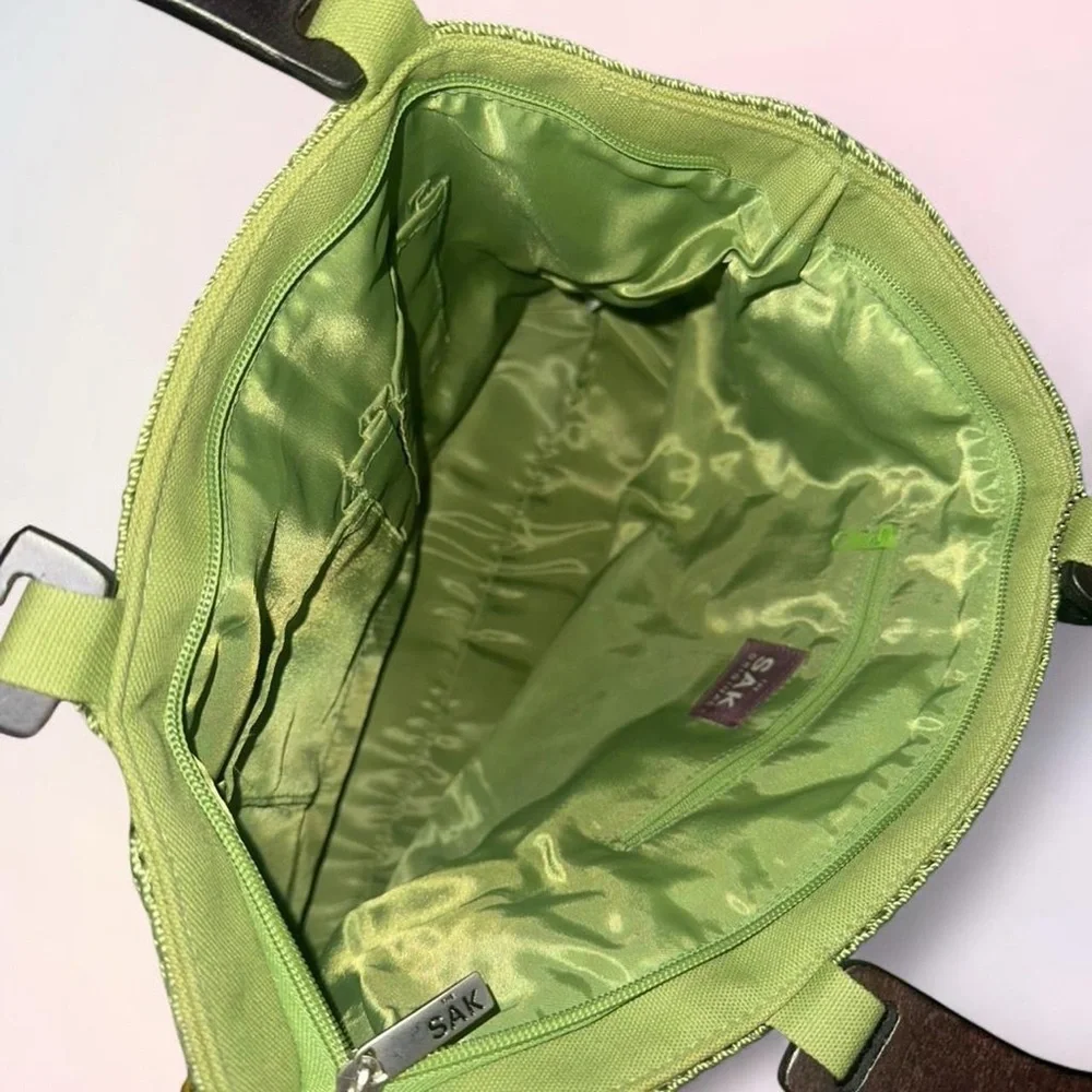Vintage The Sak Original Hobo Bag Green